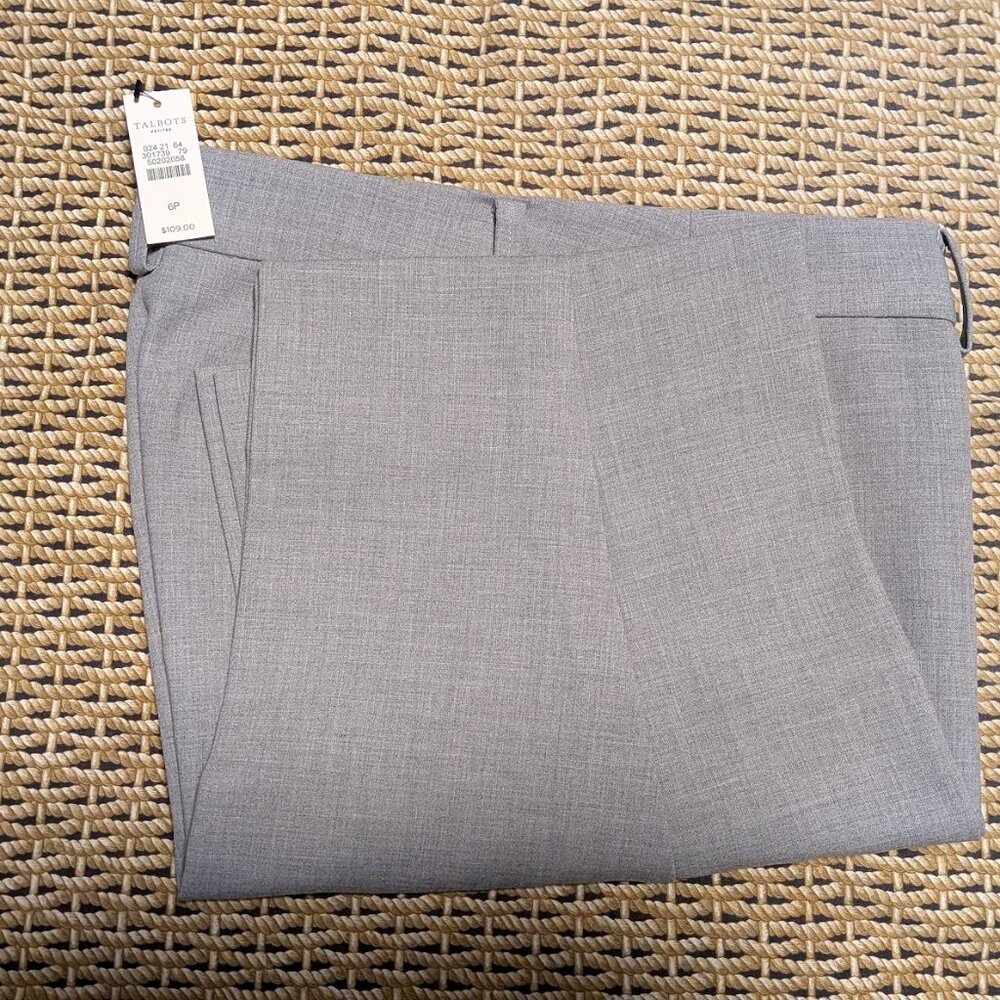 Talbots Women's Dress Pants: Size 6P (Gray) NWT